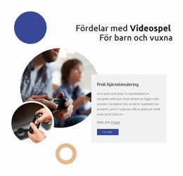 Fördelar Med Videospel HTML-Mall