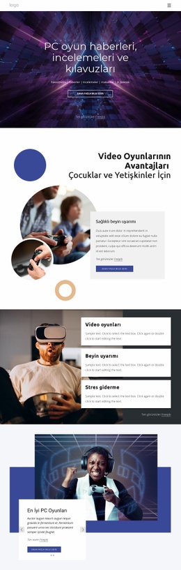PC Oyun Haberleri - Harika Şablon Oluşturun