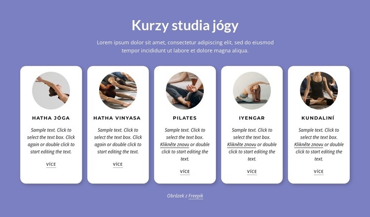 Kurzy studia jógy Téma WordPress