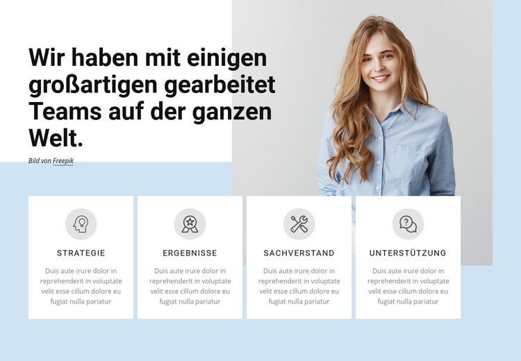 Professionelle Dienstleistungsfirma Website Builder-Vorlagen