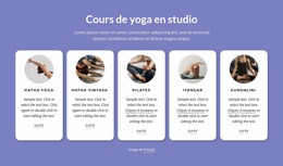 Cours De Yoga En Studio - Modèle Joomla Simple