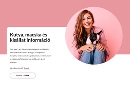 Kutya És Macska Információk Egyszerű CSS-Sablon
