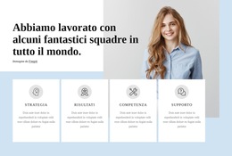 Layout Del Sito Web Per Azienda Di Servizi Professionali