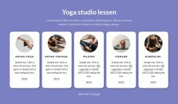 Yoga Studio Lessen Html5 Responsieve Sjabloon