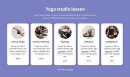 Yoga Studio Lessen