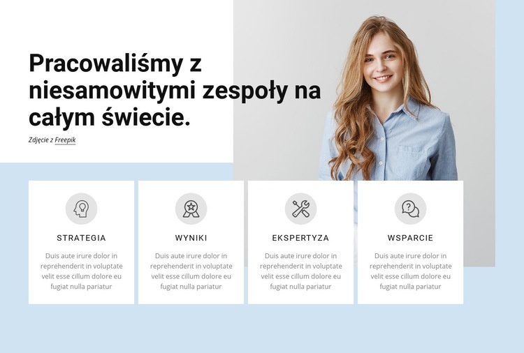 Profesjonalna firma usługowa Szablony do tworzenia witryn internetowych