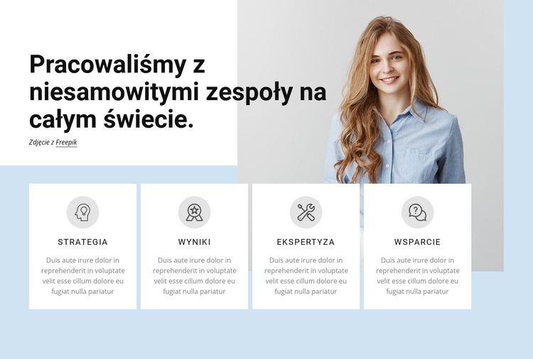 Profesjonalna firma usługowa Kreator witryn internetowych HTML