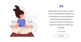 Yoga Stresten Kurtulmaya Yardımcı Olur - Bir Sayfalık HTML Şablonu