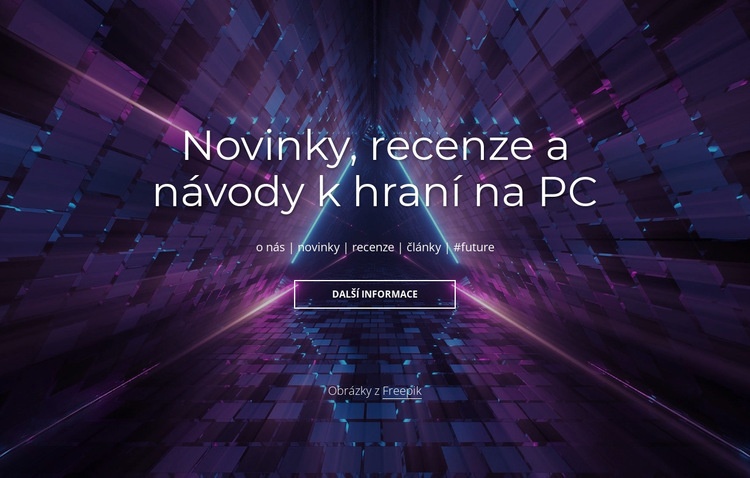 Novinky a recenze na PC hry Šablona CSS