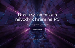 Prémiový Design Webových Stránek Pro Novinky A Recenze Na PC Hry