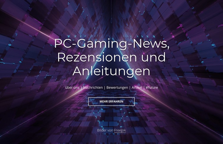PC-Gaming-News und -Bewertungen CSS-Vorlage
