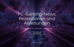 PC-Gaming-News Und -Bewertungen - Vorlage Für Eine Seite