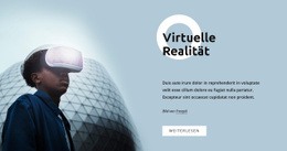 Virtuelle Realität – Funktionale Einseitenvorlage