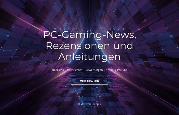 PC-Gaming-News und -Bewertungen Joomla Vorlage