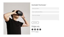 Kontaktieren Sie Uns Noch Heute Und Folgen Sie Uns – Website-Design-Vorlage