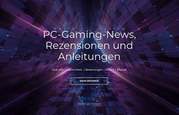 PC-Gaming-News Und -Bewertungen - Funktionale Zielseite