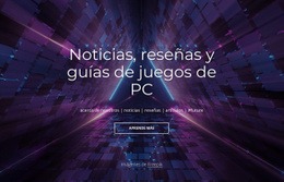 Noticias Y Reseñas De Juegos De PC Plantillas Html5 Responsivas Gratuitas