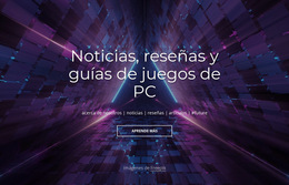 Noticias Y Reseñas De Juegos De PC - Plantilla De Sitio Web Profesional