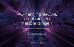 PC Gaming Nieuws En Recensies - HTML-Sjabloon Downloaden