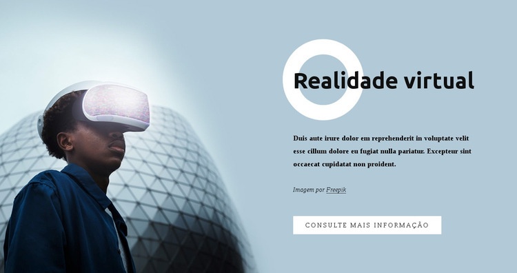 Realidade virtual Construtor de sites HTML