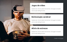 Jogos De Vídeo - Modelo De Site De Página Única