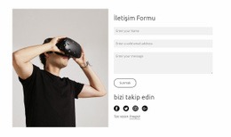 Bugün Bizimle Iletişime Geçin Ve Bizi Takip Edin - Duyarlı HTML5 Şablonu