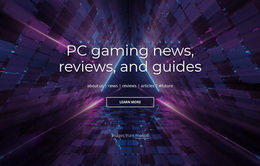 Premium Website Design For PC Gaming News And Reviews