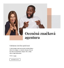 HTML Stránky Pro Oceněná Značková Agentura