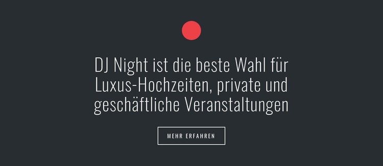 Text mit Kreisform und Schaltfläche HTML Website Builder