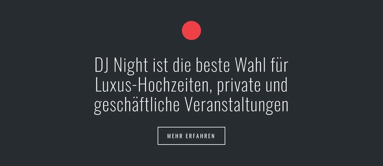 Text mit Kreisform und Schaltfläche HTML5-Vorlage