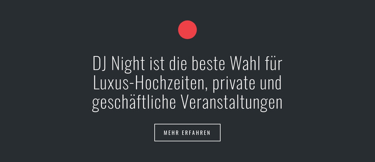 Text mit Kreisform und Schaltfläche WordPress-Theme