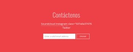 Generador De Maquetas De Sitios Web Para Contáctenos Con Correo Electrónico