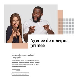 Site HTML Pour Agence De Marque Primée