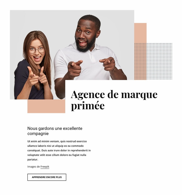 Agence de marque primée Modèle HTML5