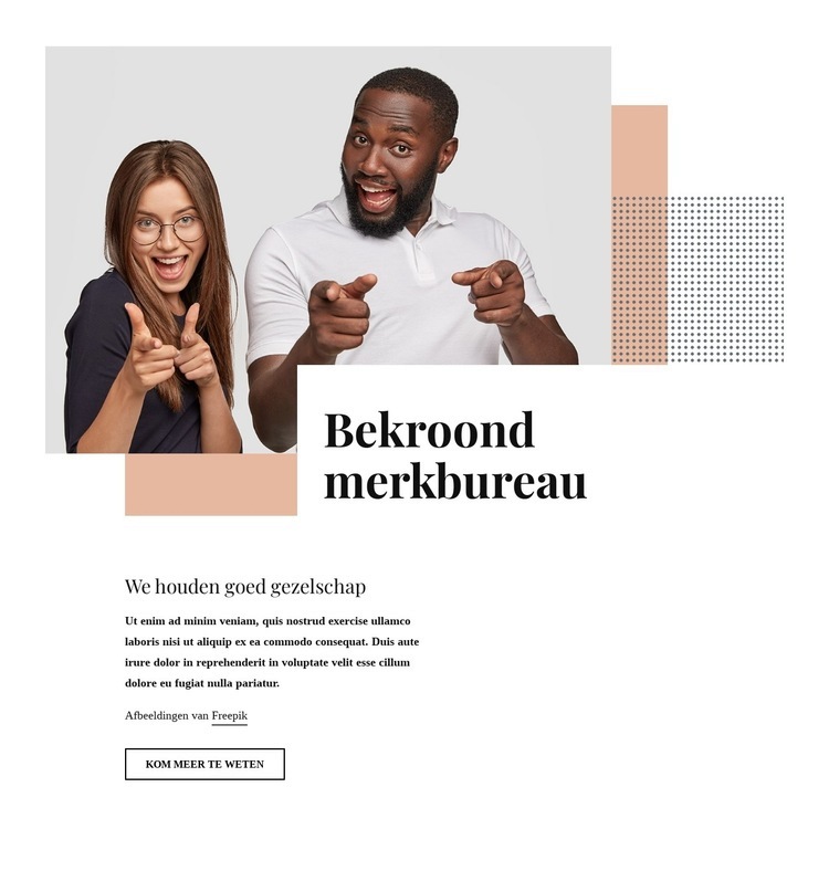 Bekroond merkbureau Html Website Builder