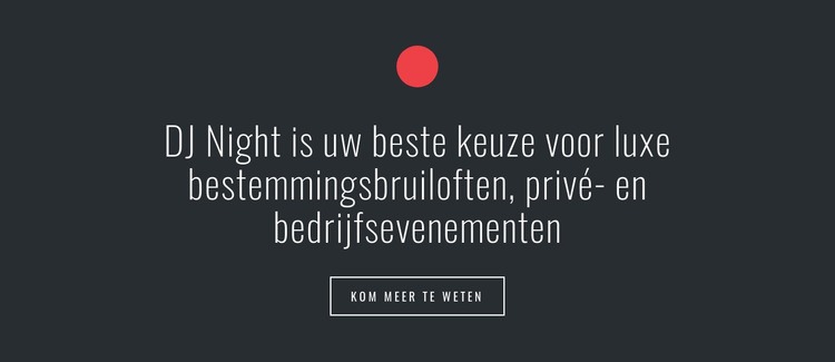 Tekst met cirkelvorm en knop Html Website Builder