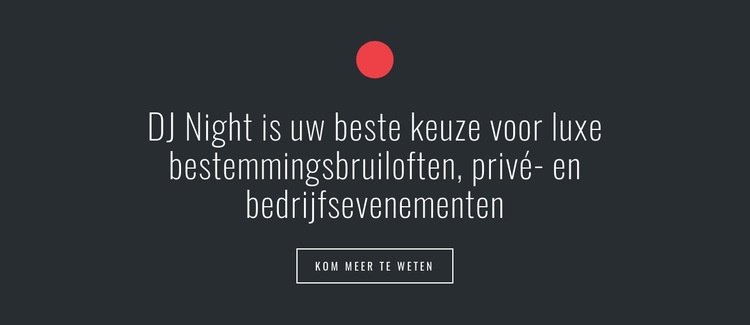 Tekst met cirkelvorm en knop HTML5-sjabloon