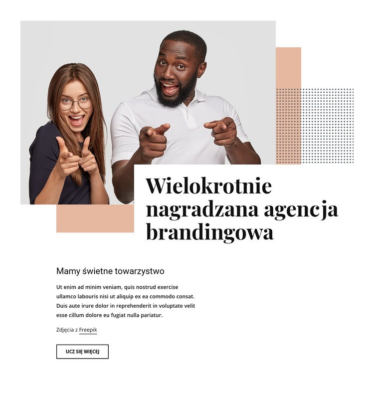 Wielokrotnie nagradzana agencja brandingowa Szablony do tworzenia witryn internetowych