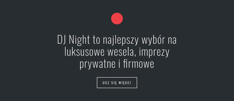 Tekst w kształcie koła i przycisku Motyw WordPress