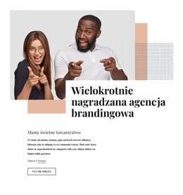 Witryna HTML Dla Wielokrotnie Nagradzana Agencja Brandingowa