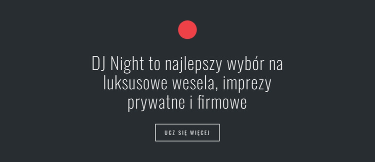 Tekst w kształcie koła i przycisku Szablon HTML