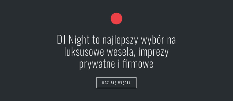 Tekst w kształcie koła i przycisku Szablon Joomla