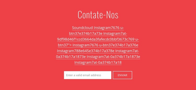 Contate-nos por email Modelos de construtor de sites