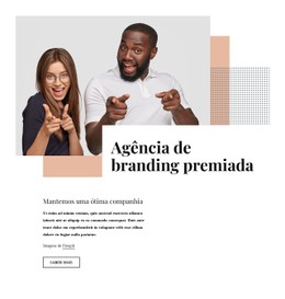 Agência De Branding Premiada Modelo De Página De Destino