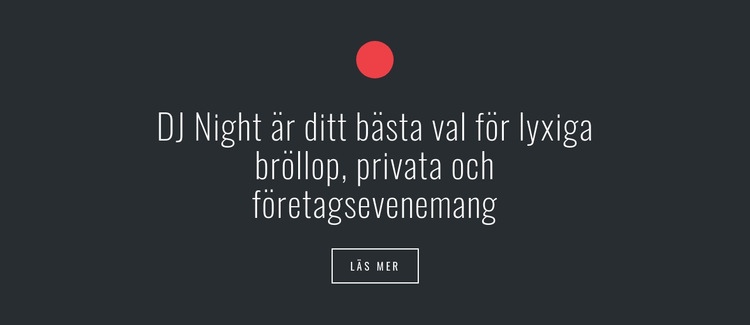 Text med cirkelform och knapp Hemsidedesign