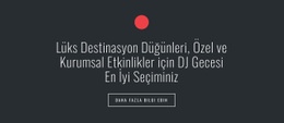 Daire Şekilli Ve Düğmeli Metin - En Iyi Açılış Sayfası