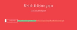 Bize E-Posta Ile Ulaşın CSS Düzeni Şablonu