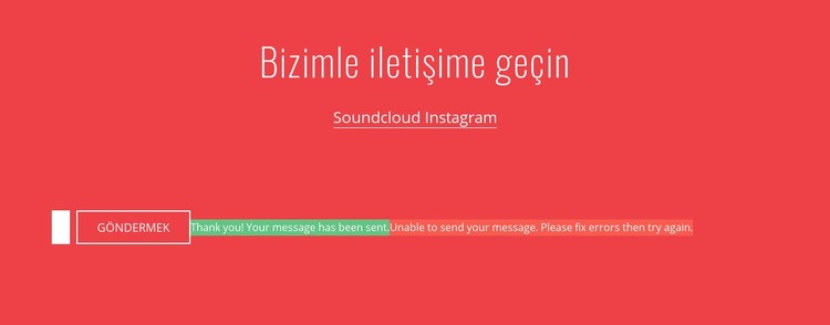 Bize e-posta ile ulaşın Şablon