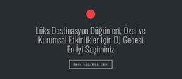 Daire Şekilli Ve Düğmeli Metin - Yaratıcı, Çok Amaçlı, Tek Sayfalık Şablon