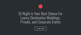 Text with circle shape and button - Website Template by Nicepage